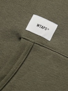 WTAPS - Logo-Detailed Fleece-Back Cotton-Jersey Hoodie - Green