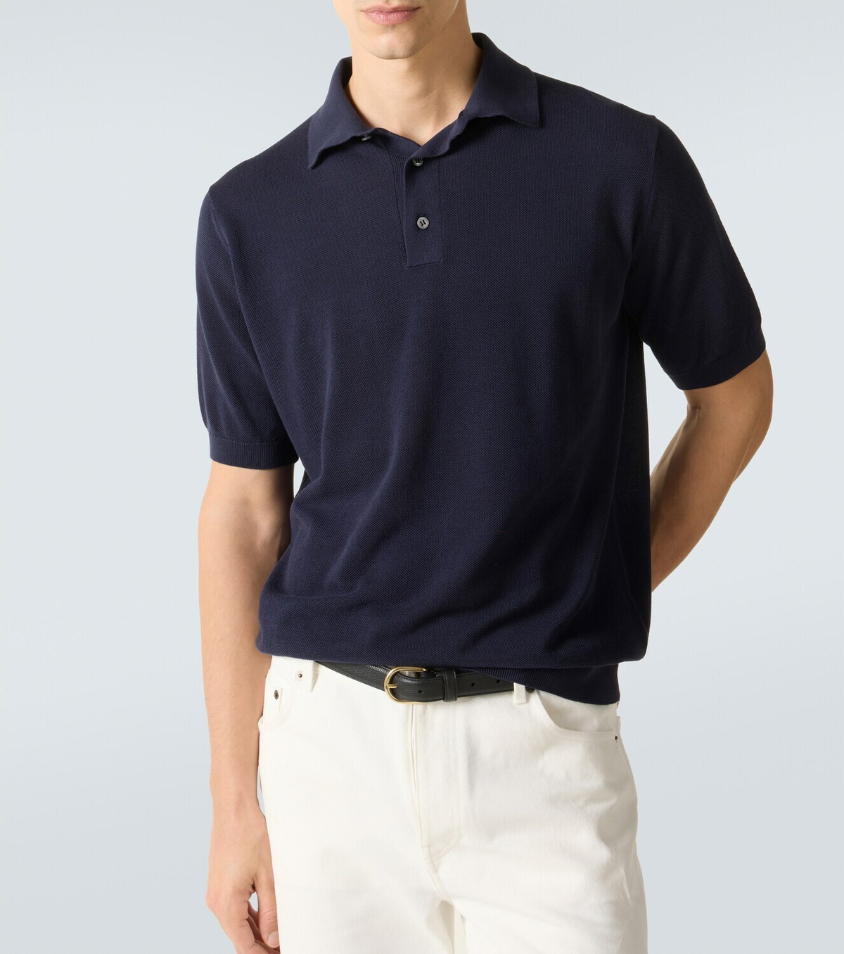 Lardini Cotton piqué polo shirt