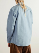 Carhartt WIP - Bolton Button-Down Collar Logo-Embroidered Cotton Oxford Shirt - Blue