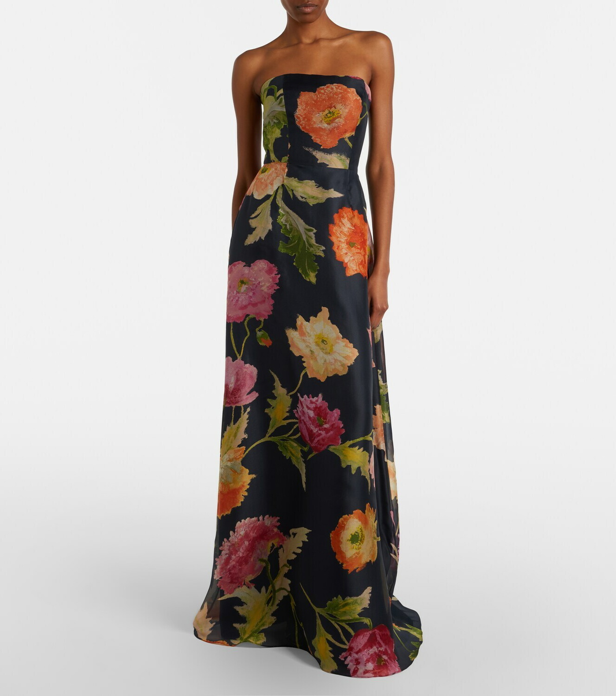 Carolina Herrera Floral silk gown