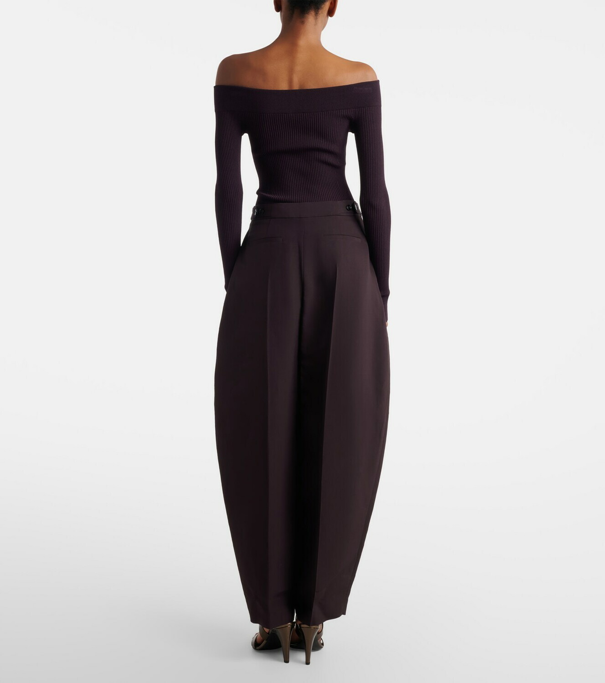 Alaïa Poplin barrel-leg pants