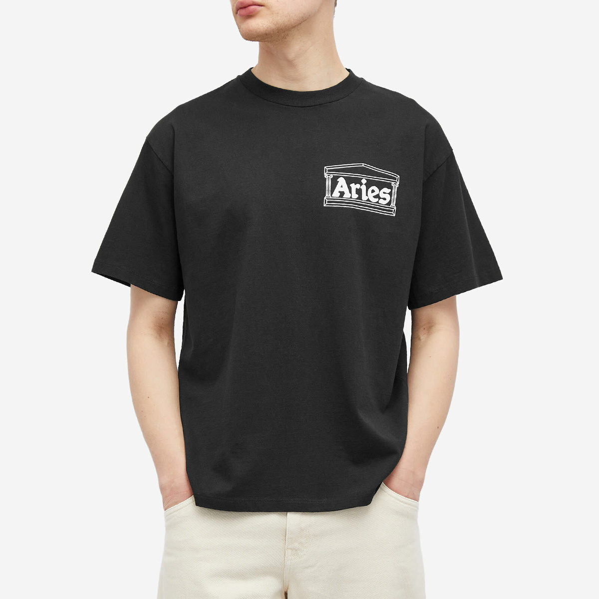 Aries Men's Stoned Temple T-Shirt in Black ARIES