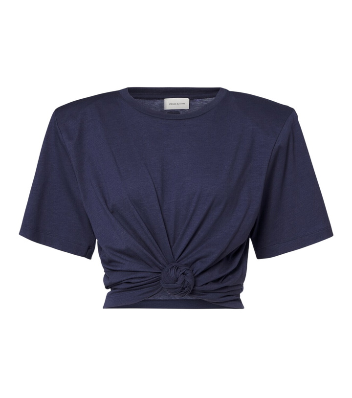 Photo: Magda Butrym Cropped cotton-blend T-shirt