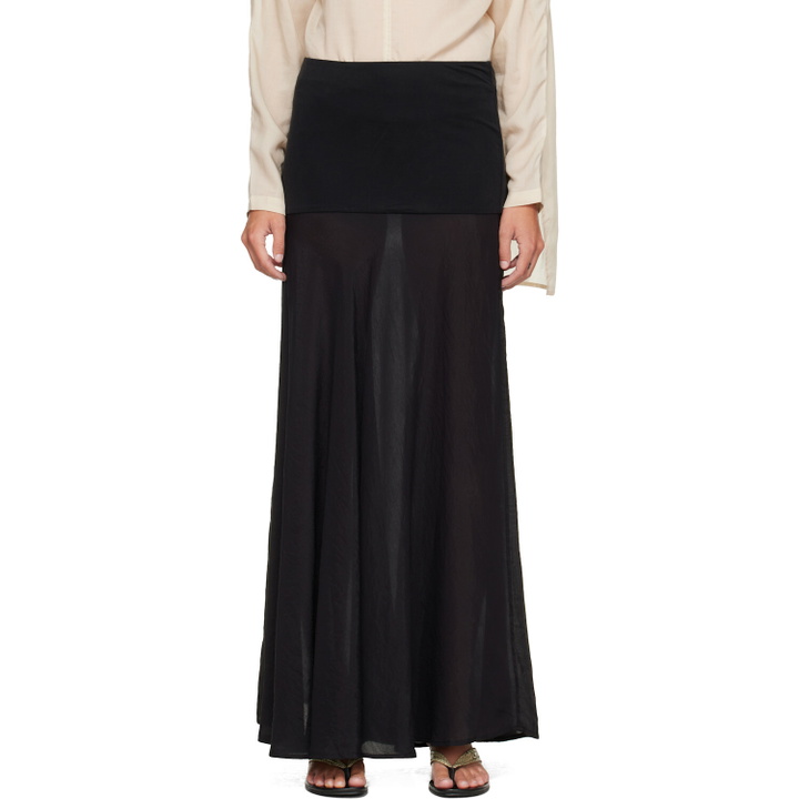Photo: Belle Anna Black Jewel Maxi Skirt