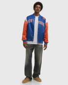 Mitchell & Ness NBA TEAM ORIGINS SATIN JACKET VINTAGE LOGO NEW YORK KNICKS - blue/orange - Mens - Bomber Jackets/Team Jackets - 