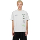 AAPE by A Bathing Ape Gray 'AAPEUNVS' Multi-Logo T-shirt