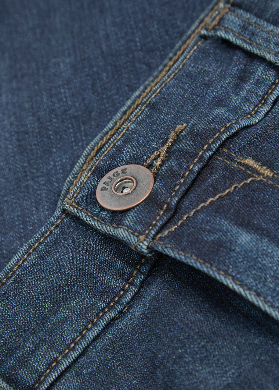 Paige Lennox Slim-leg Denim Jeans Mid Blu