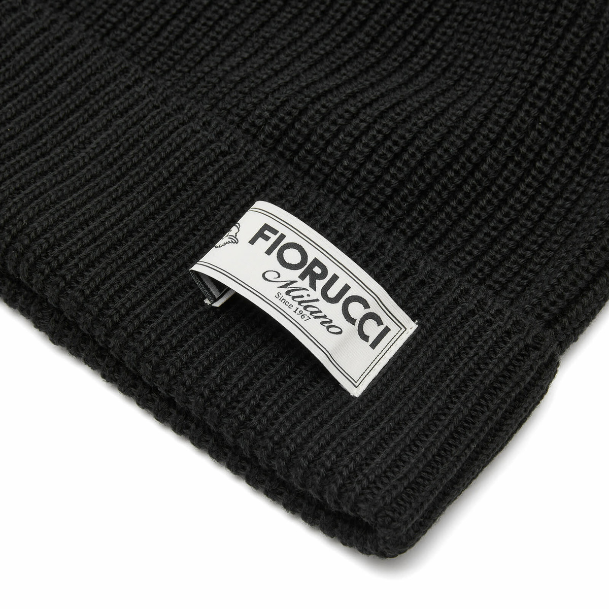Fiorucci Black Beanie with White Embroidered Logo Fiorucci Women main image 3