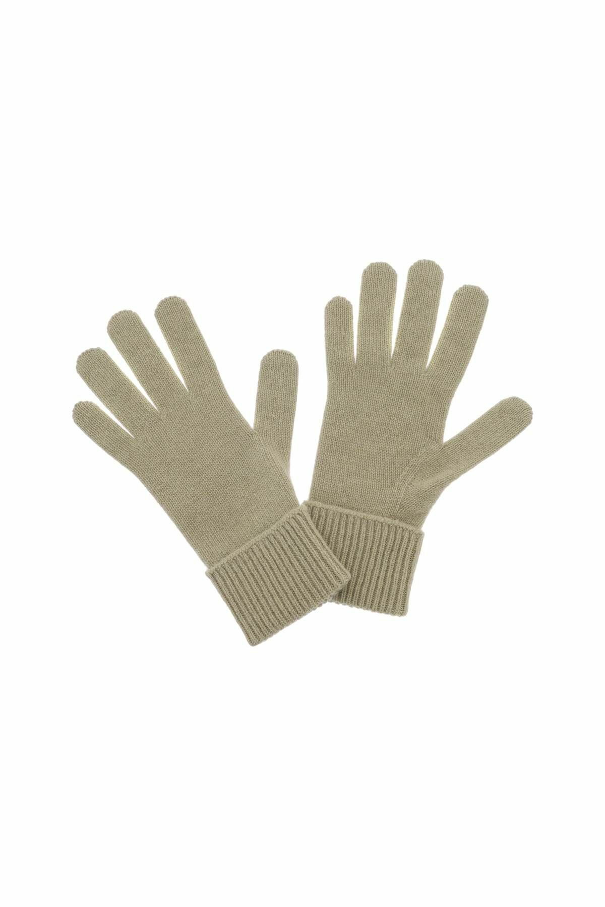 手袋 BURBERRY Khaki Cashmere Blend Gloves BURBERRY cashmere gloves Khaki Burberry