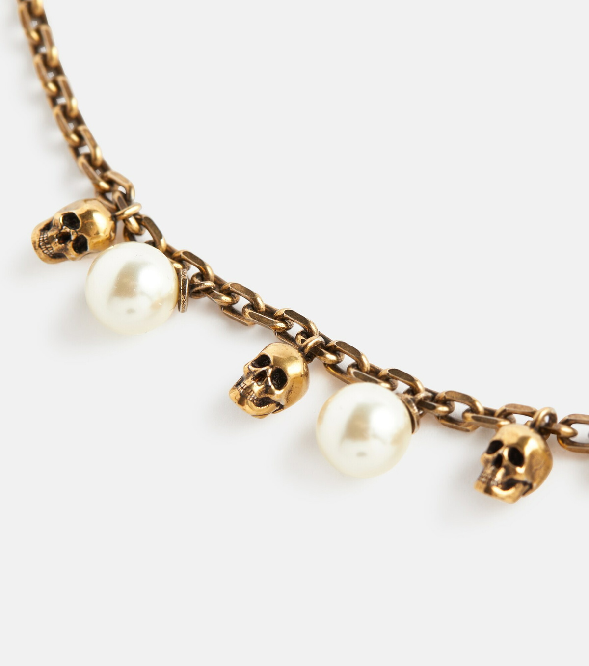 Alexander McQueen 'Skull Charm' Beaded Necklace