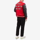 Undercover Men's Chaos Balance Varsity Jacket in Red