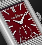 Jaeger-LeCoultre - Reverso Tribute Small Seconds Hand-Wound 27.4mm Stainless Steel and Leather Watch - Burgundy
