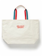 Orlebar Brown - Mason Logo-Print Striped Cotton-Canvas Tote Bag