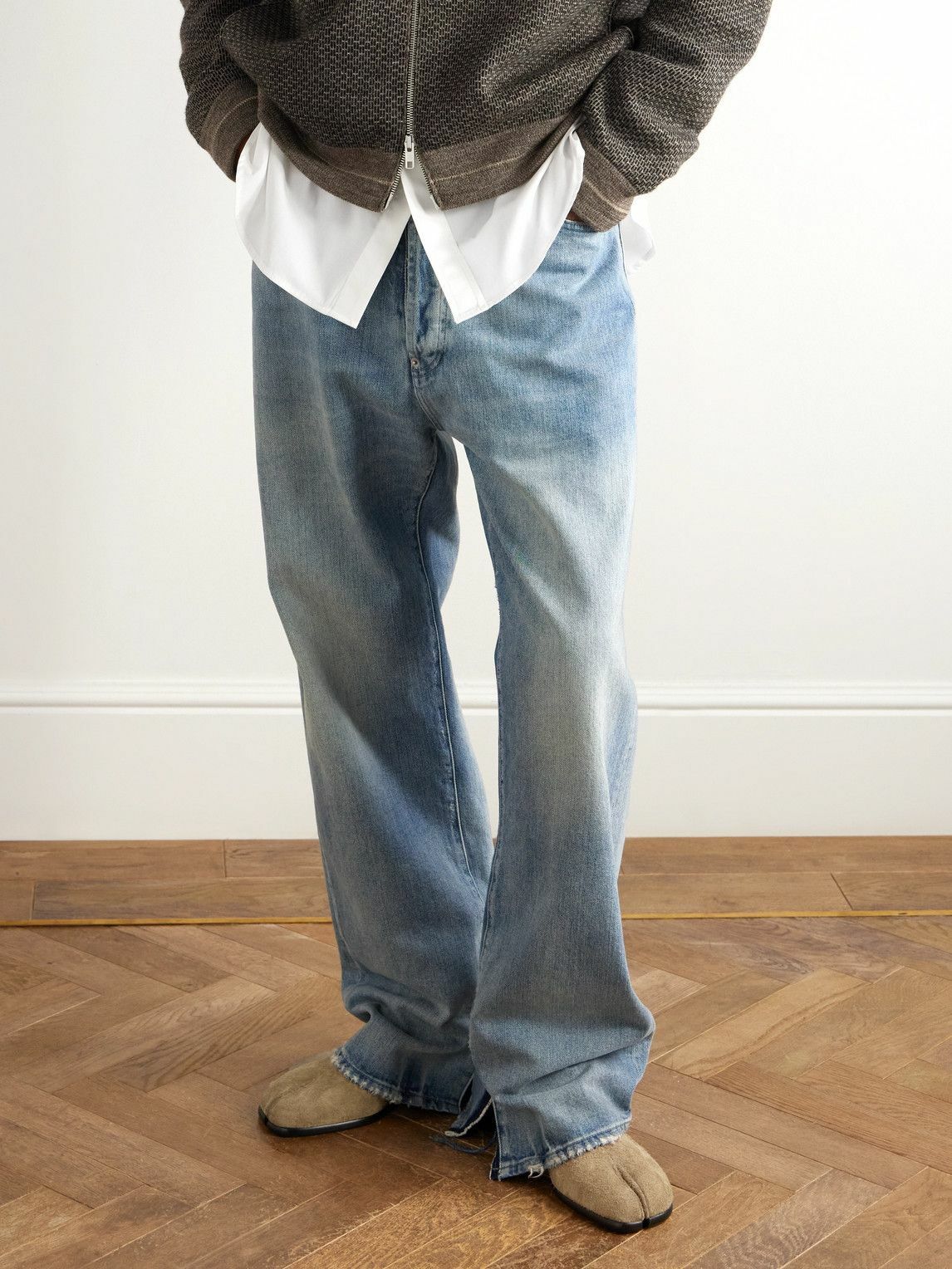 Maison Margiela - Tabi Suede Boots - Neutrals