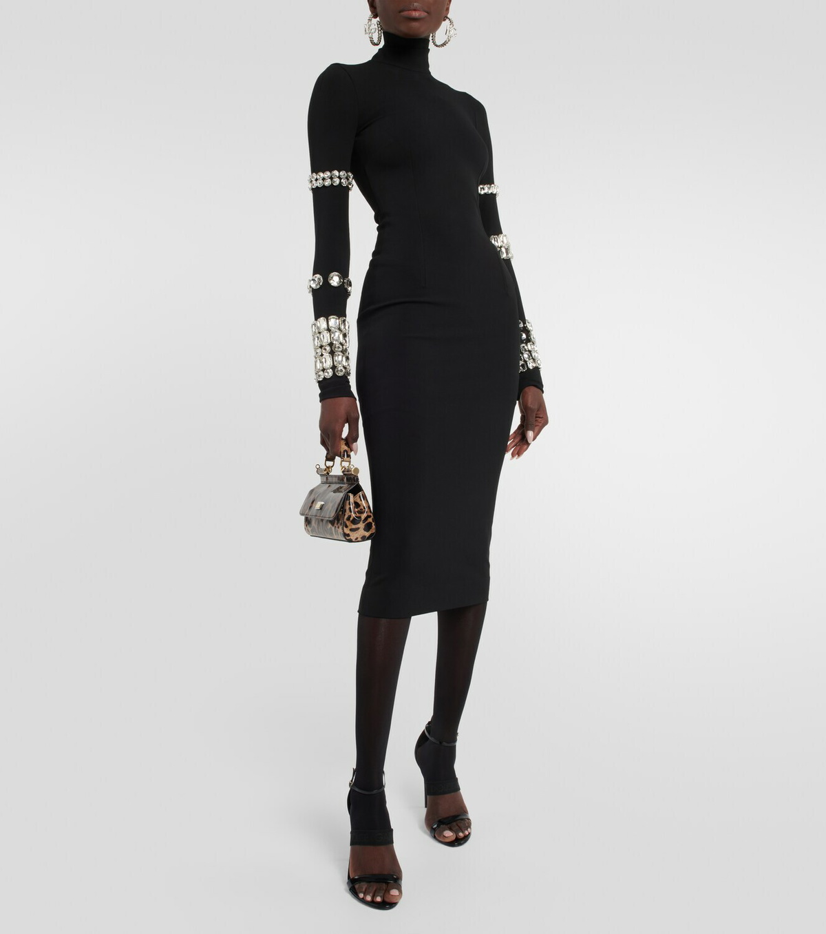 DOLCE & GABBANA ブラックドレス Dolce & Gabbana - Nero Black Lace Sleeveless Sheath Dress