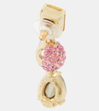 Oscar de la Renta Crystal-embellished drop earrings