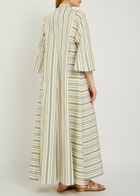 Thierry Colson Rachel Striped Cotton Maxi Dress Yellow