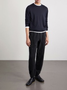 Cherry Los Angeles - Tapered Logo-Embroidered Cotton-Jersey Sweatpants - Black