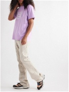 GOOD MORNING TAPES - Miracle Power Printed Organic Cotton-Jersey T-Shirt - Purple