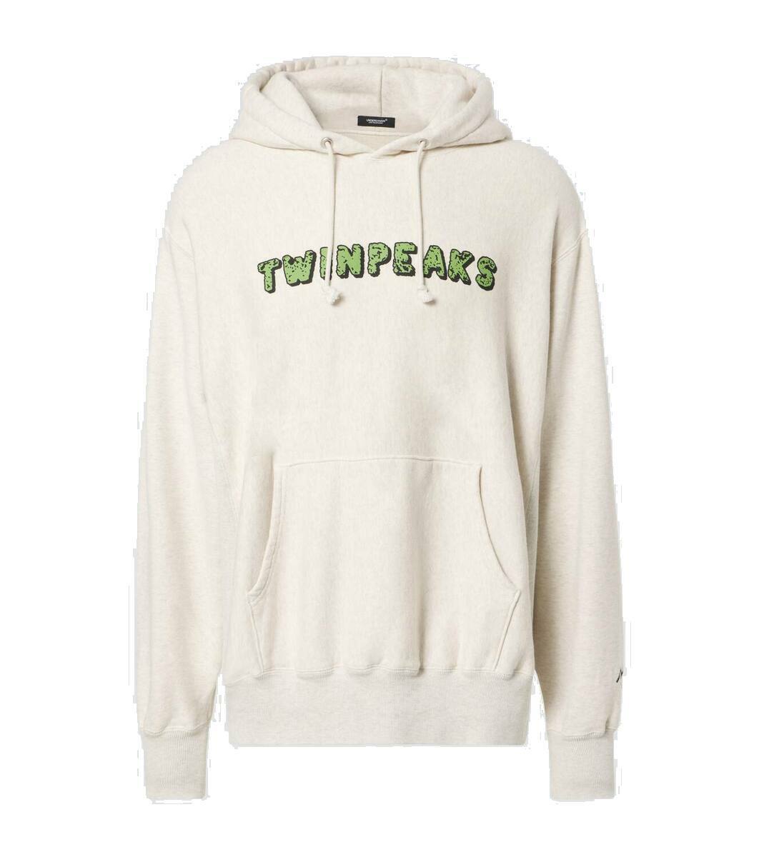 パーカー・フーディ Undercover All-Over Print Hoodie With Embroidered Logo Undercover Embroidered Cotton Hoodie | Black | FARFETCH
