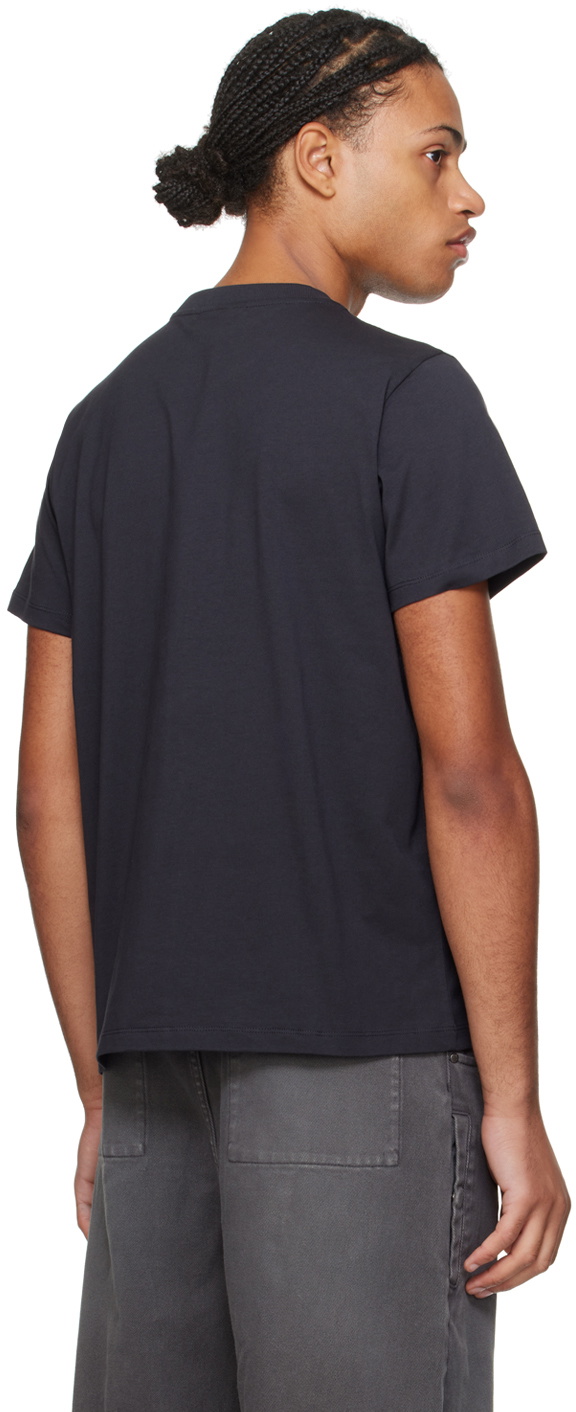 GANNI Black Rose Relax T-Shirt GANNI