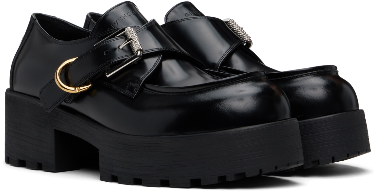 Givenchy Black Voyou Monk Loafers