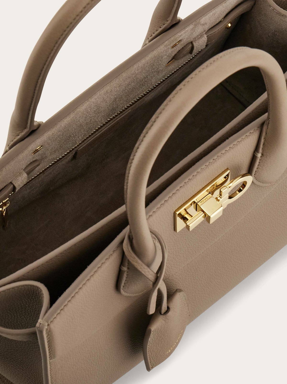 Ferragamo Womens New Ferragamo Studio Soft bag (M) in Beige