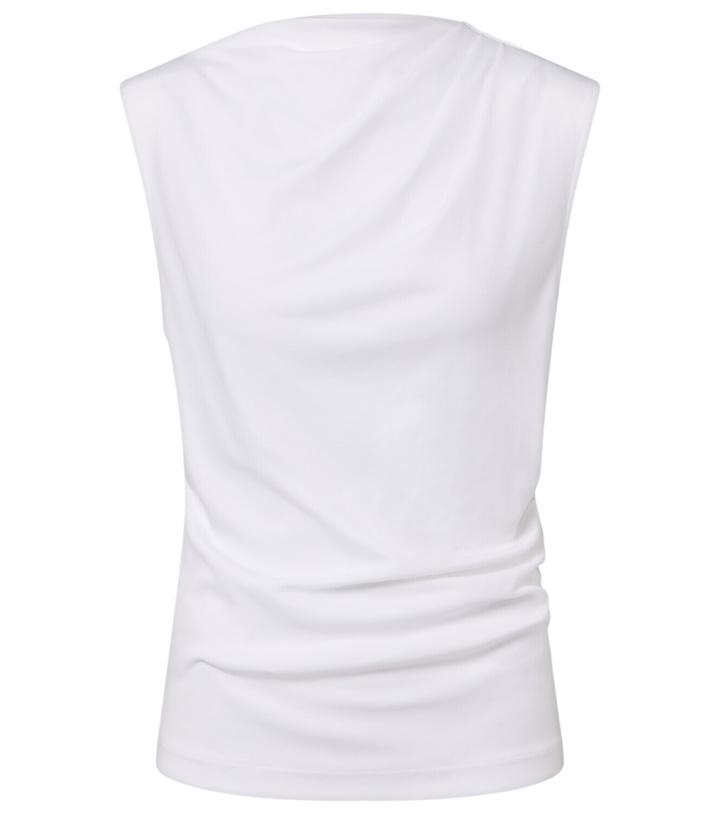 Photo: Vince Draped cotton jersey top