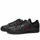 Adidas Men's Continental 80 Stripes Sneakers in Core Black/Collegiate Navy/Vivid Red