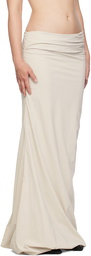 Entire Studios Off-White Structured Maxi Skirt