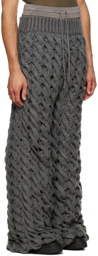 Isa Boulder SSENSE Exclusive Blue Basket Trousers