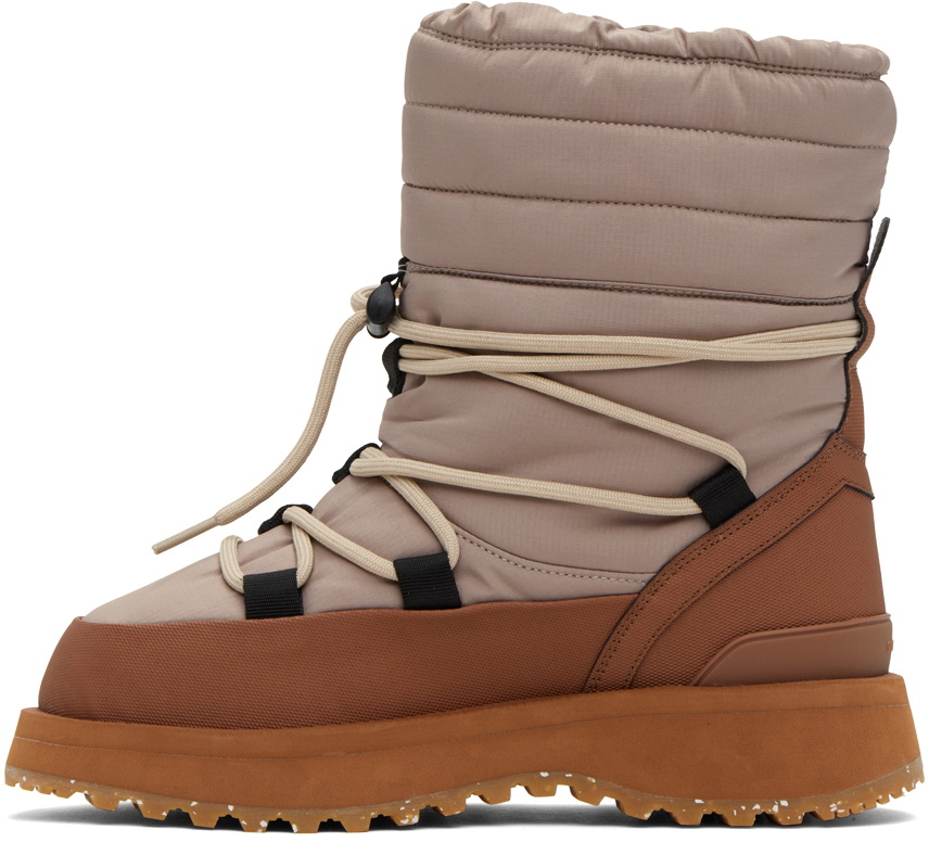 Suicoke Beige BOWER-evab HI-LACE Boots