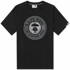 Men's AAPE Laser Puff Stamp T-Shirt in Black