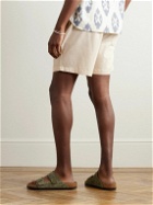 Kardo - Olbia Straight-Leg Cotton Drawstring Shorts - Neutrals
