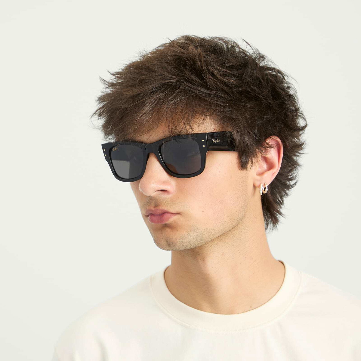 Ray-Ban x A$AP Rocky Mega Wayfarer Sunglasses in Black/Dark Gray