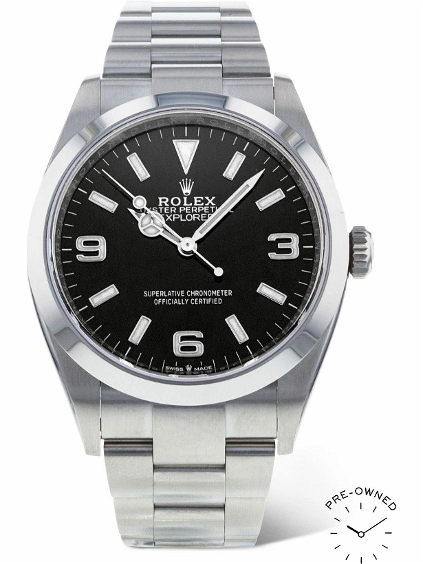 Photo: ROLEX - Pre-Owned Explorer Automatic 36mm Oystersteel Watch, Ref. No. 124270