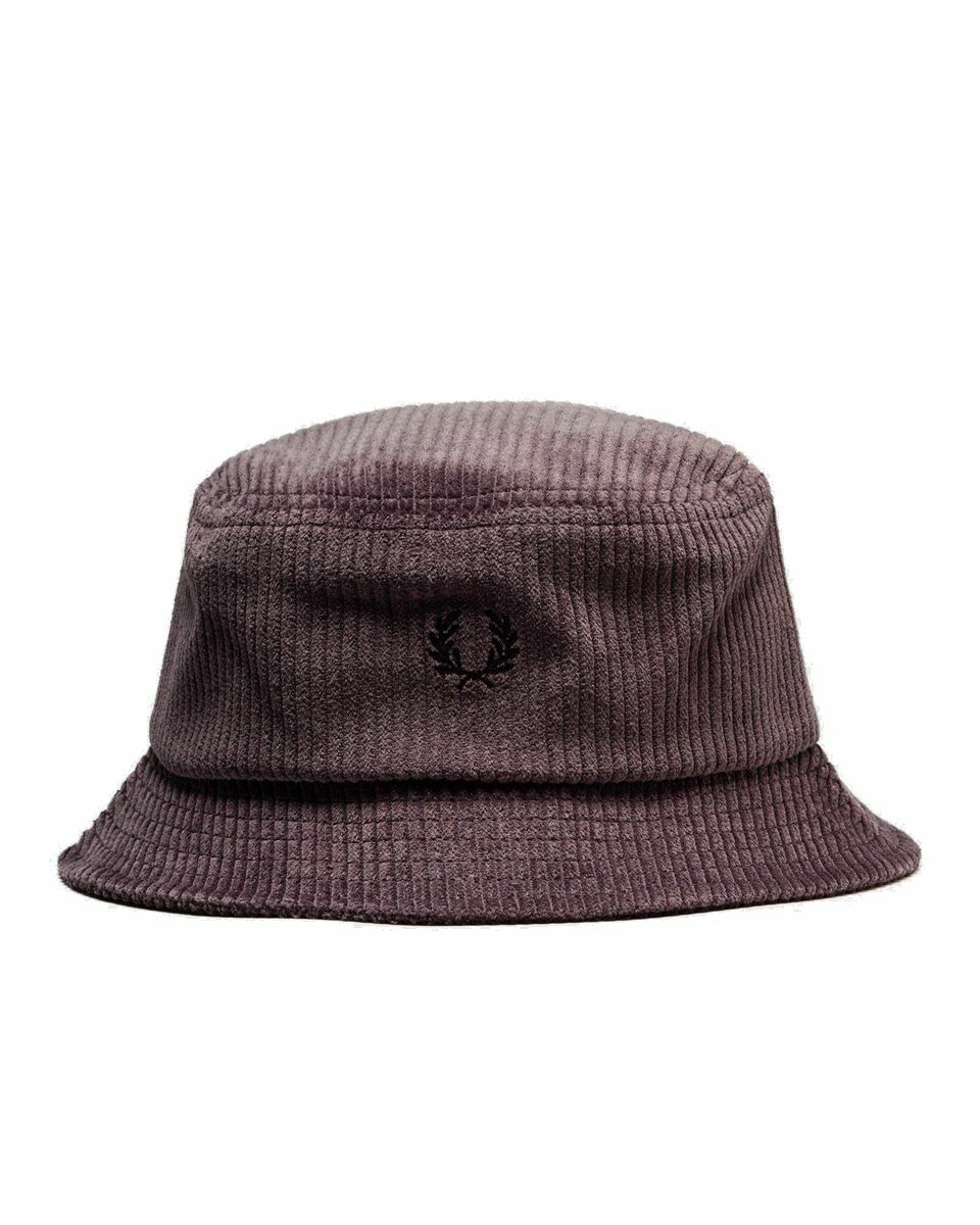 Photo: Fred Perry Chunky Corduroy Bucket Hat Brown - Mens - Hats