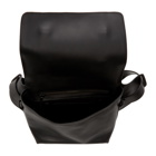 Dries Van Noten Black Leather Messenger Bag