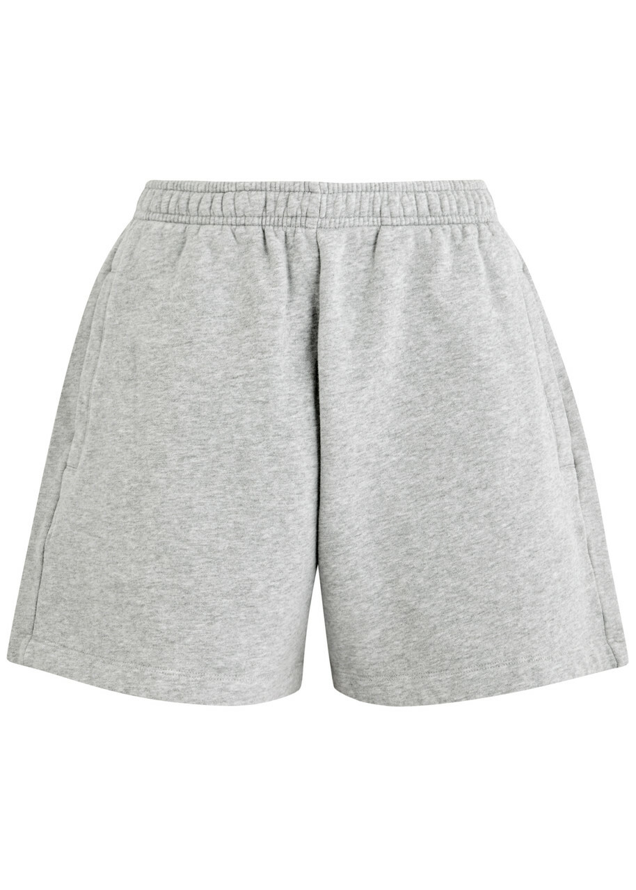 Represent Owners Club Logo Cotton Shorts Light Grey