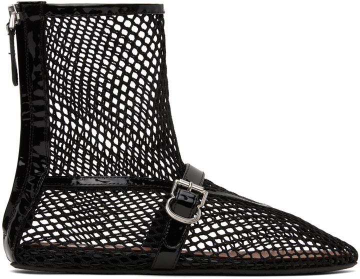 Photo: ALAÏA Black Fishnet High Boots