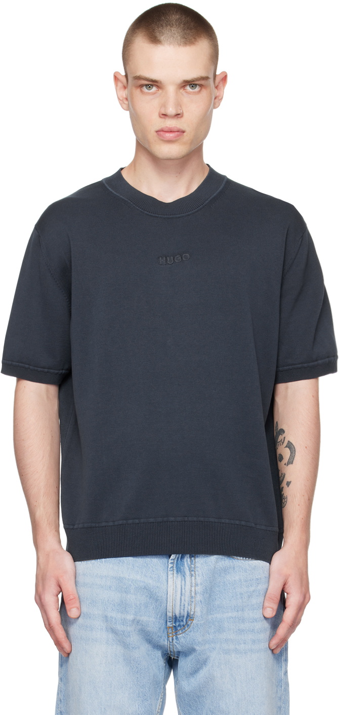 HUGO BOSS - Logo Sweatshirt -  Navy main image 1