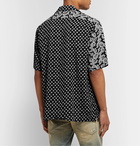 Rhude - Camp-Collar Printed Woven Shirt - Black