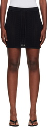 Holzweiler Black Tine Crochet Miniskirt