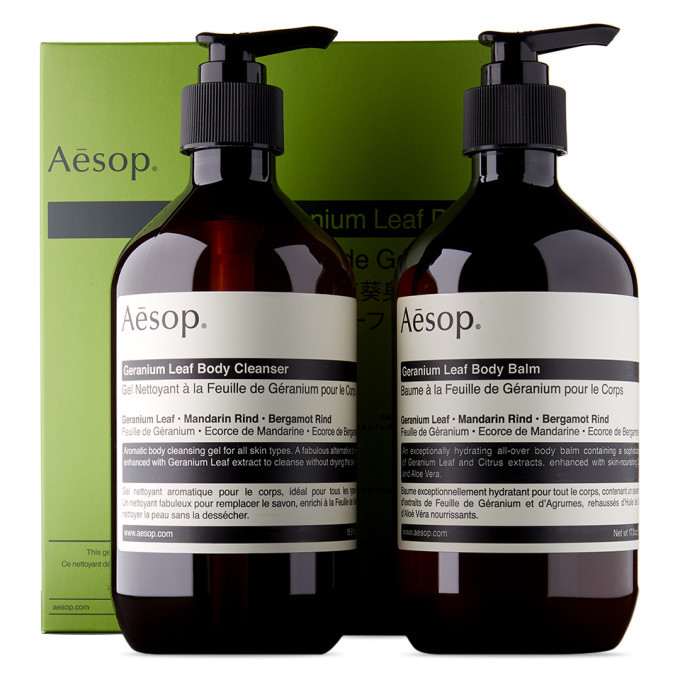 Aesop Geranium Leaf Body Care Duet Set, 500 mL Aesop
