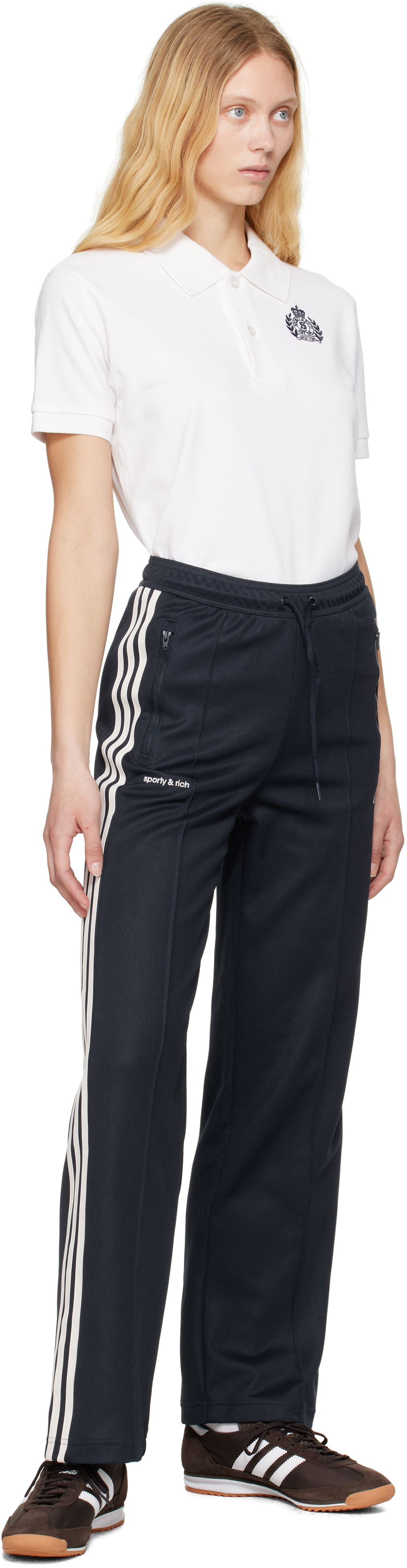 Sporty & Rich Navy adidas Originals Edition Track Pants