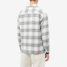 NN07 Men's Soren Check Overshirt in Grey Check