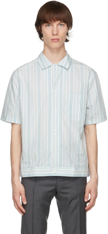 Photo: Brioni Blue & White Striped Shirt