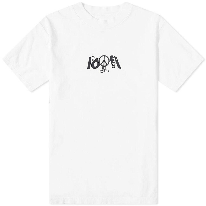 Photo: Lo-Fi Men's Peace Logo T-Shirt in White