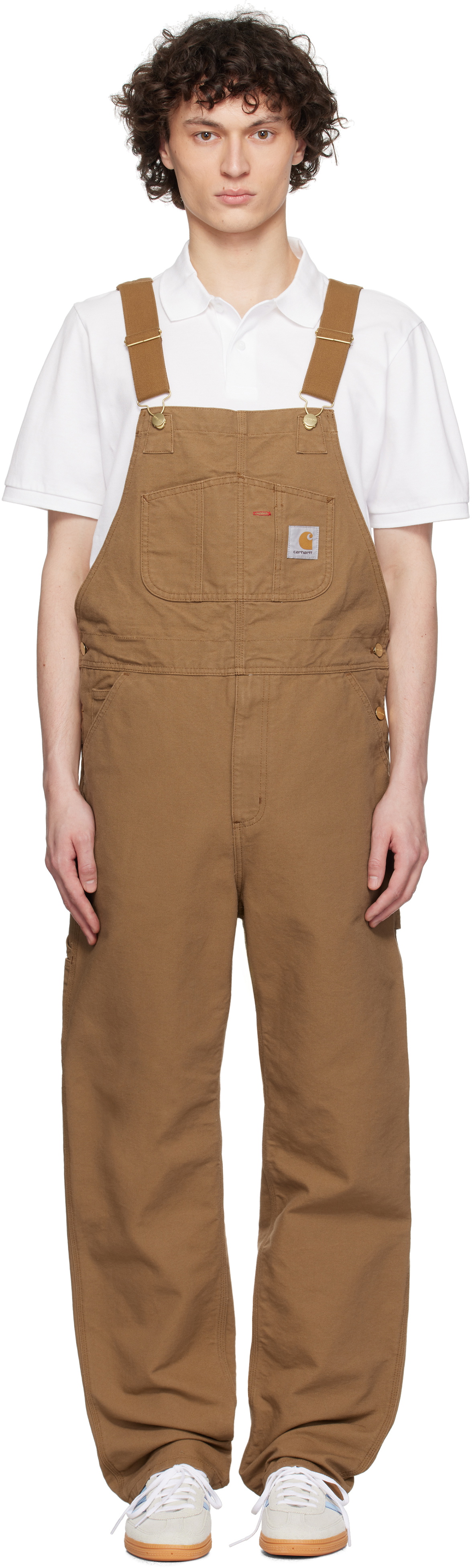 Carhartt Work In Progress Brown Bib Overalls