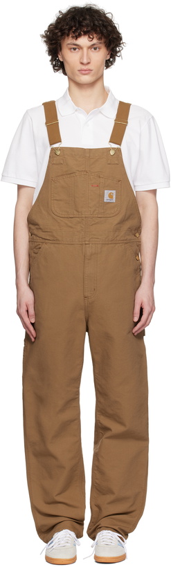 Photo: Carhartt Work In Progress Brown Bib Overalls